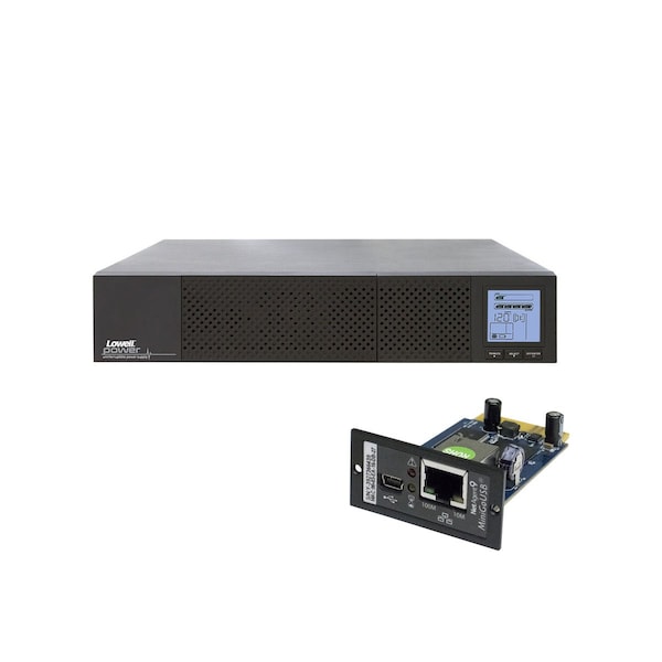 UPS System, 2000VA, Line Interactive, Out: 120V AC In: 120V AC